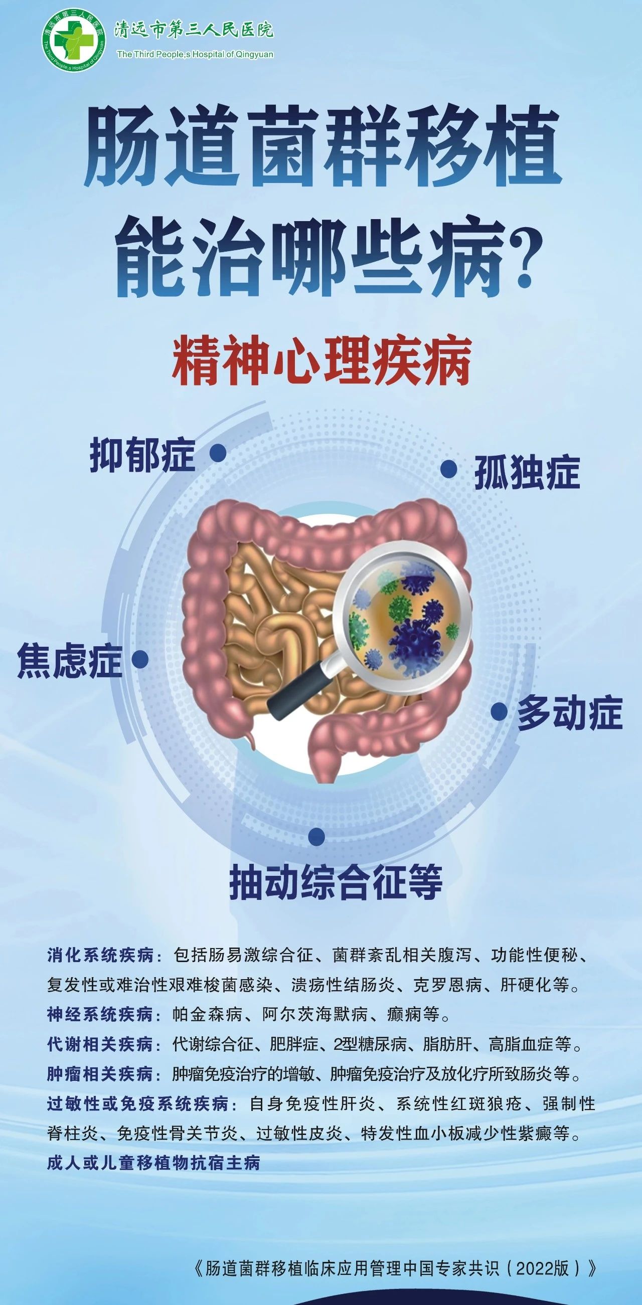 新突破！肠道菌群移植，点亮心灵之光